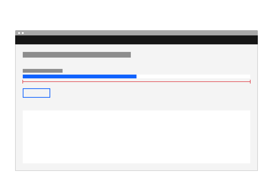 Don't stretch the progress bar over the entire width of the window / application.